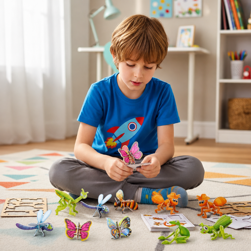 Puzzle Toys 3D Insect Building Set Kids