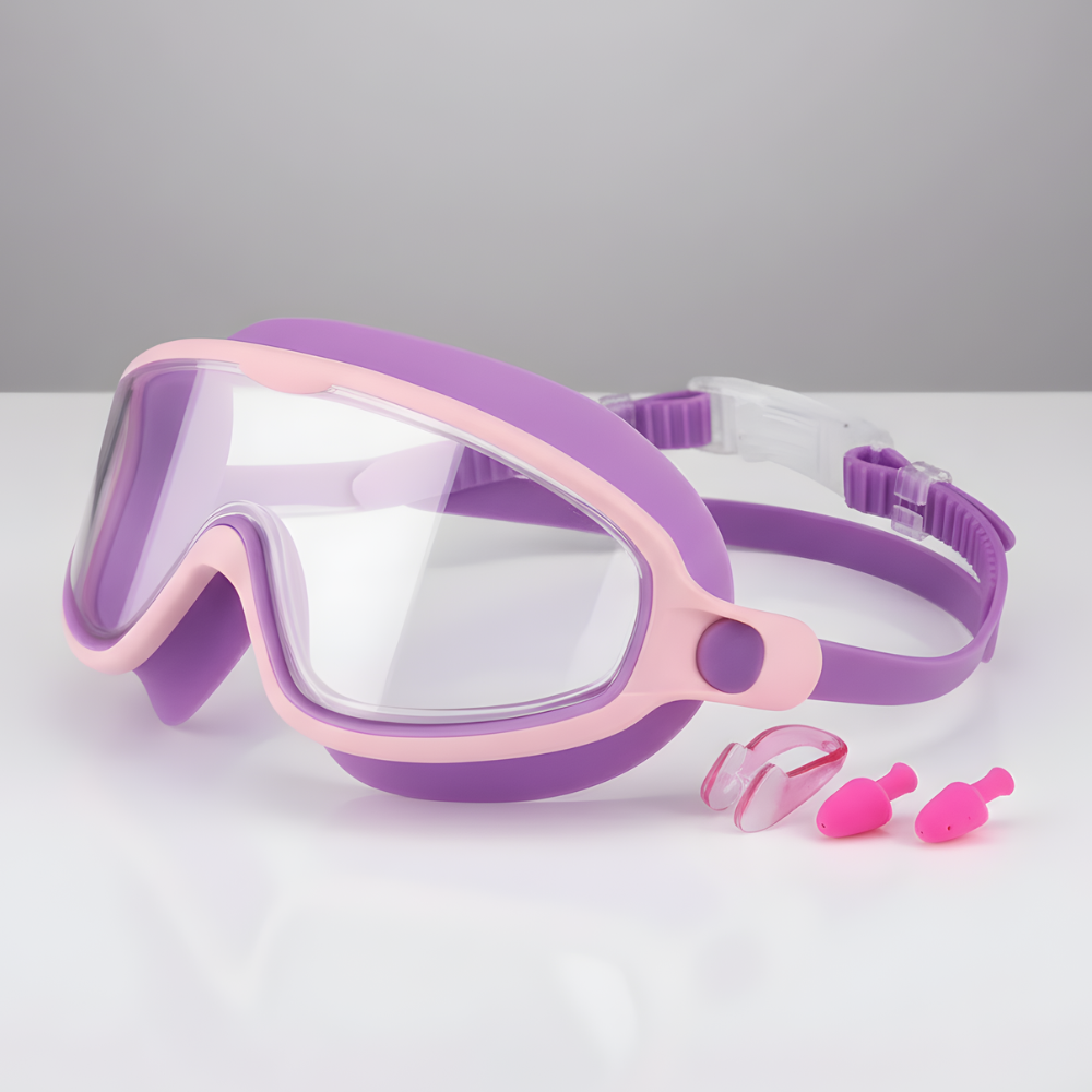 Kids Swimming Goggles Anti Fog Adjustable Pool Set