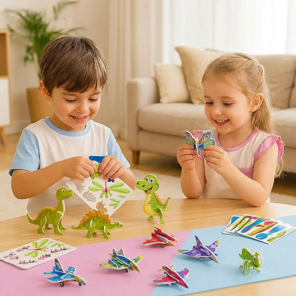 3D Puzzle Children's Puzzle Educational Toys Animal Theme - Image 1