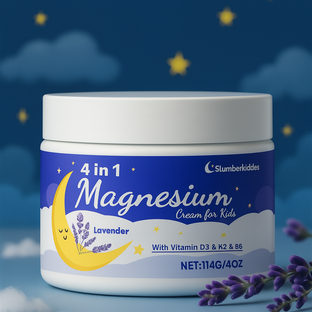 Magnesium Cream Kids Sleep Aid Lavender Bedtime Lotion