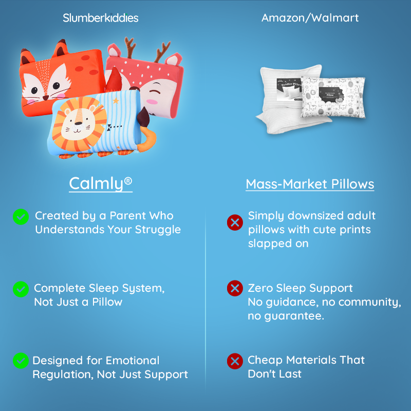 Toddler Pillow Sensory Kids Sleep Support Pillow
