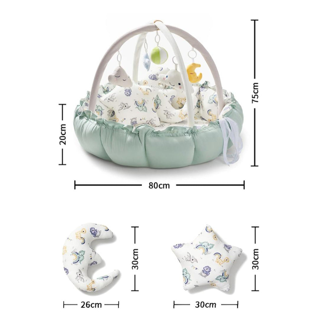 Baby Play Mat Activity Gym Padded Tummy Time Set