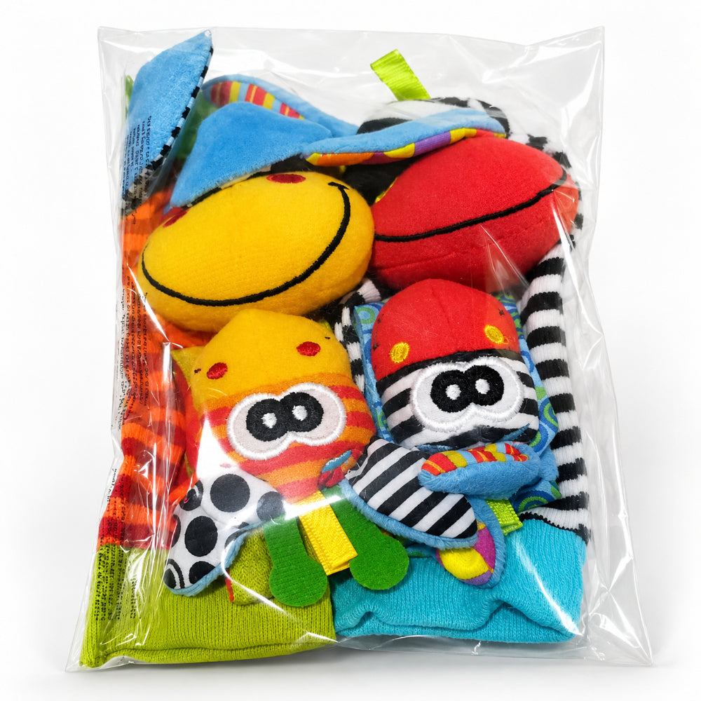 Baby Toys Sensory Rattle Socks Wrist Learning Set