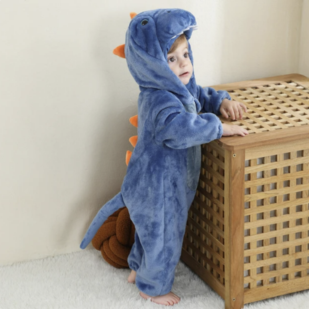 Baby Onesie Animal Hood Zip Up Outfit Everyday Wear