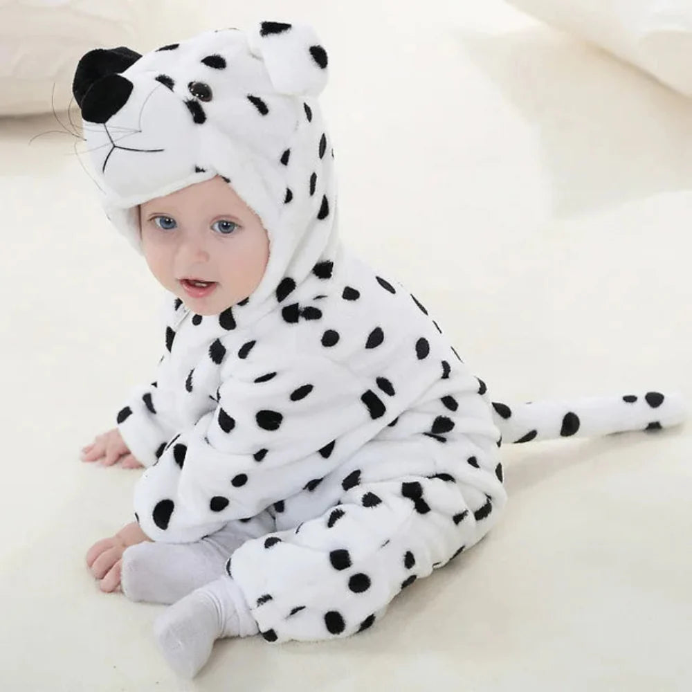 Baby Onesie Animal Hood Zip Up Outfit Everyday Wear