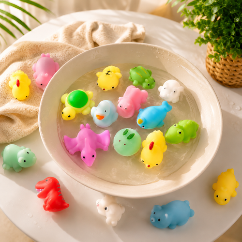 Bath Toys Animal Squeeze Set Kids Water Play