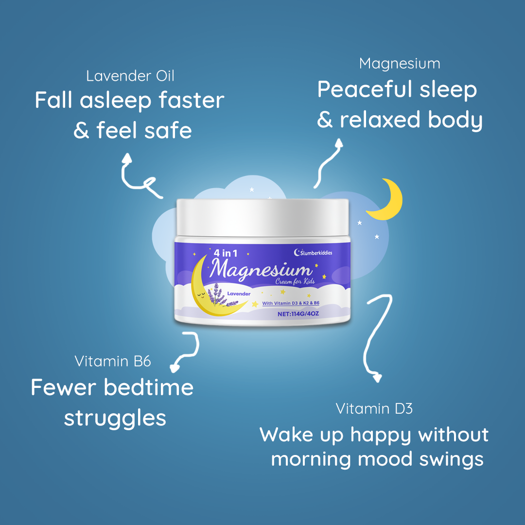 Magnesium Cream Kids Lavender Bedtime Moisturizer