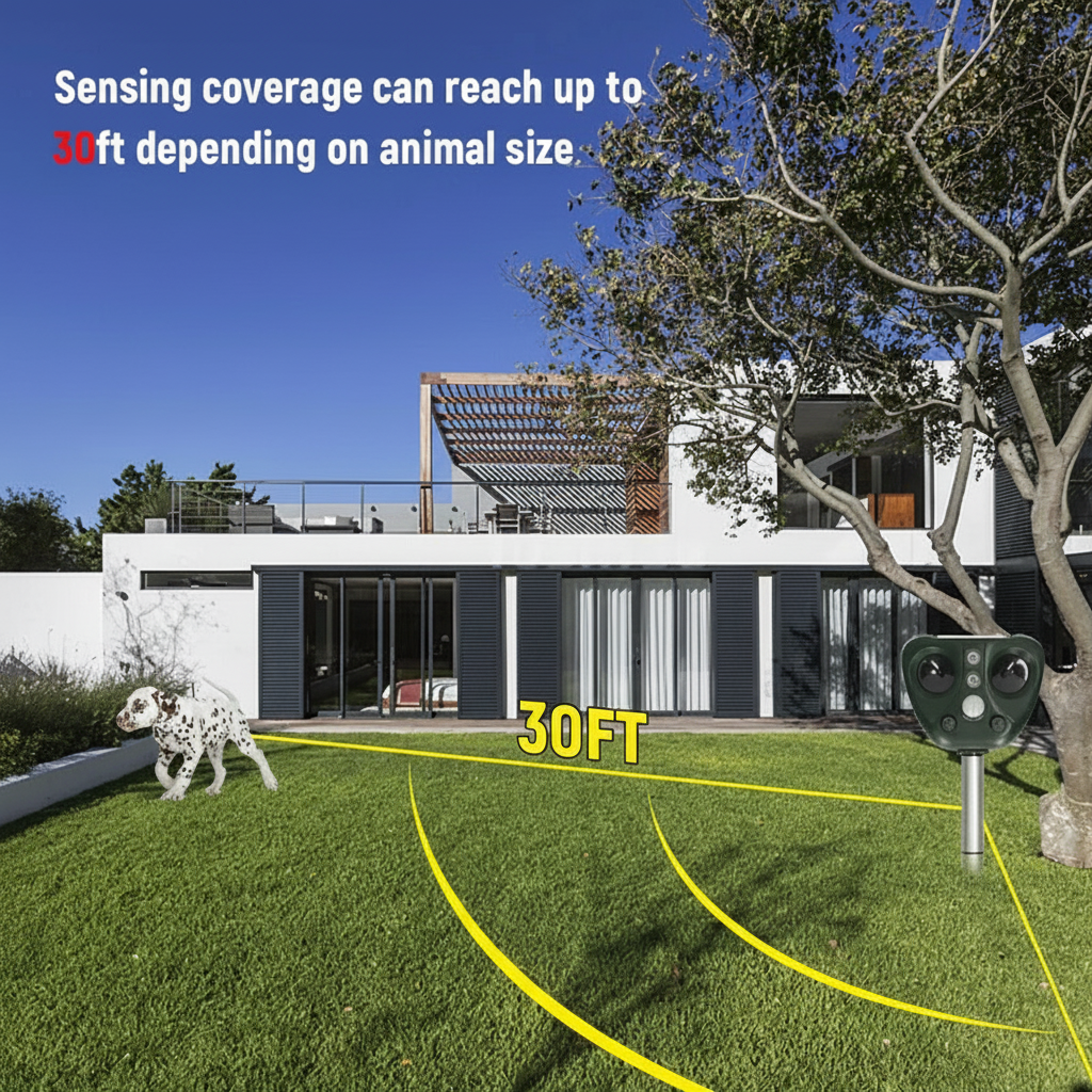 Bird Repellent Solar Ultrasonic Outdoor Garden Repeller