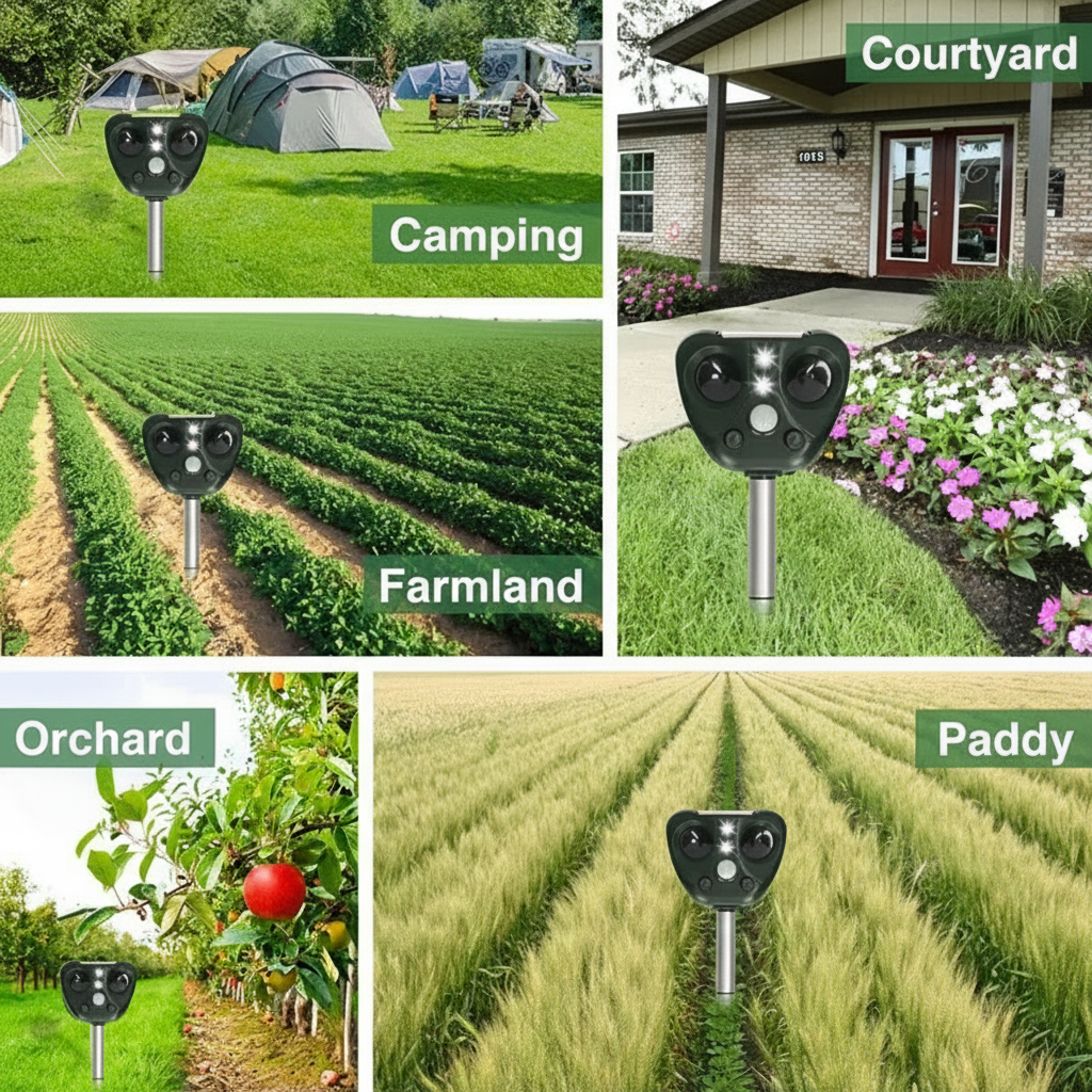 Bird Repellent Solar Ultrasonic Outdoor Garden Repeller