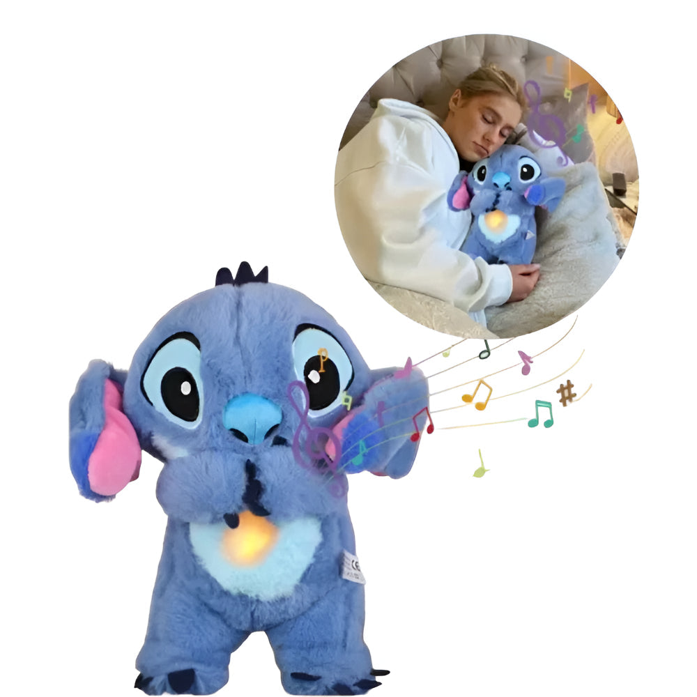 Calming Plush Toy Sleep Aid with Light and Breathing for Relaxation 7