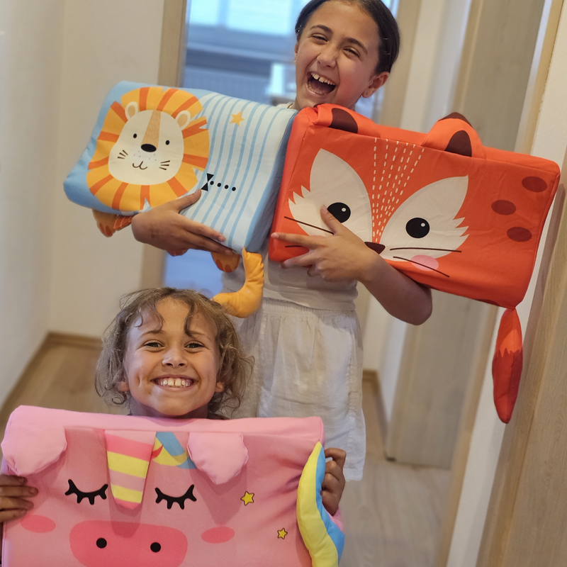 Toddler Pillow Kids Sensory Animal Sleep Support Cushion