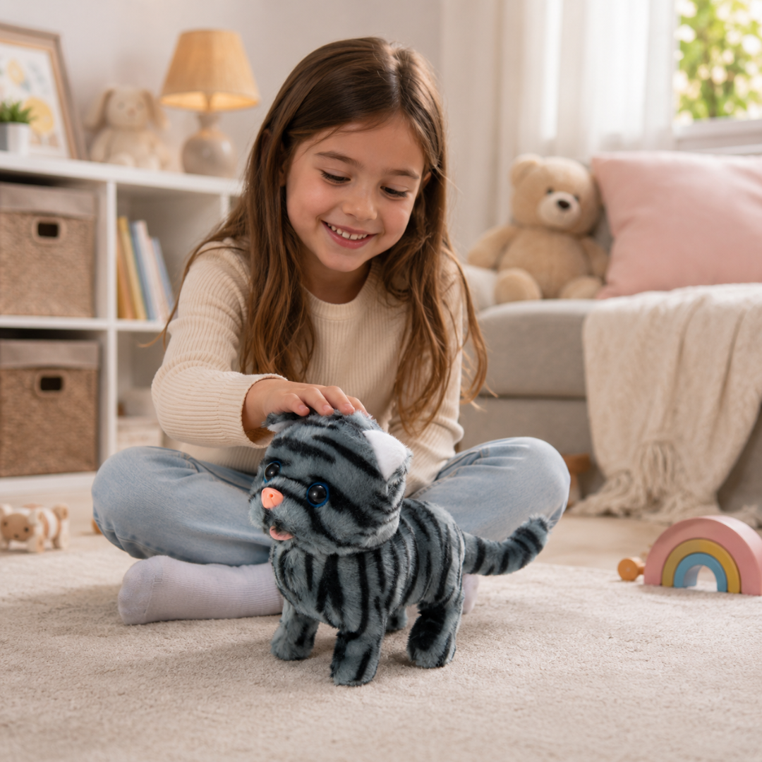 Cat Toy Interactive Robot Kitten Walking Meow Pet Toy