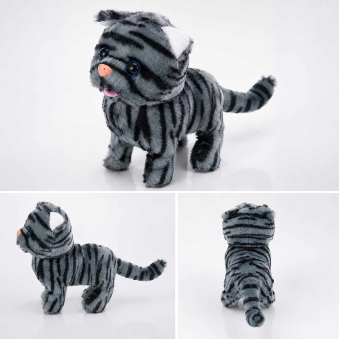 Cat Toy Interactive Robot Kitten Walking Meow Pet Toy