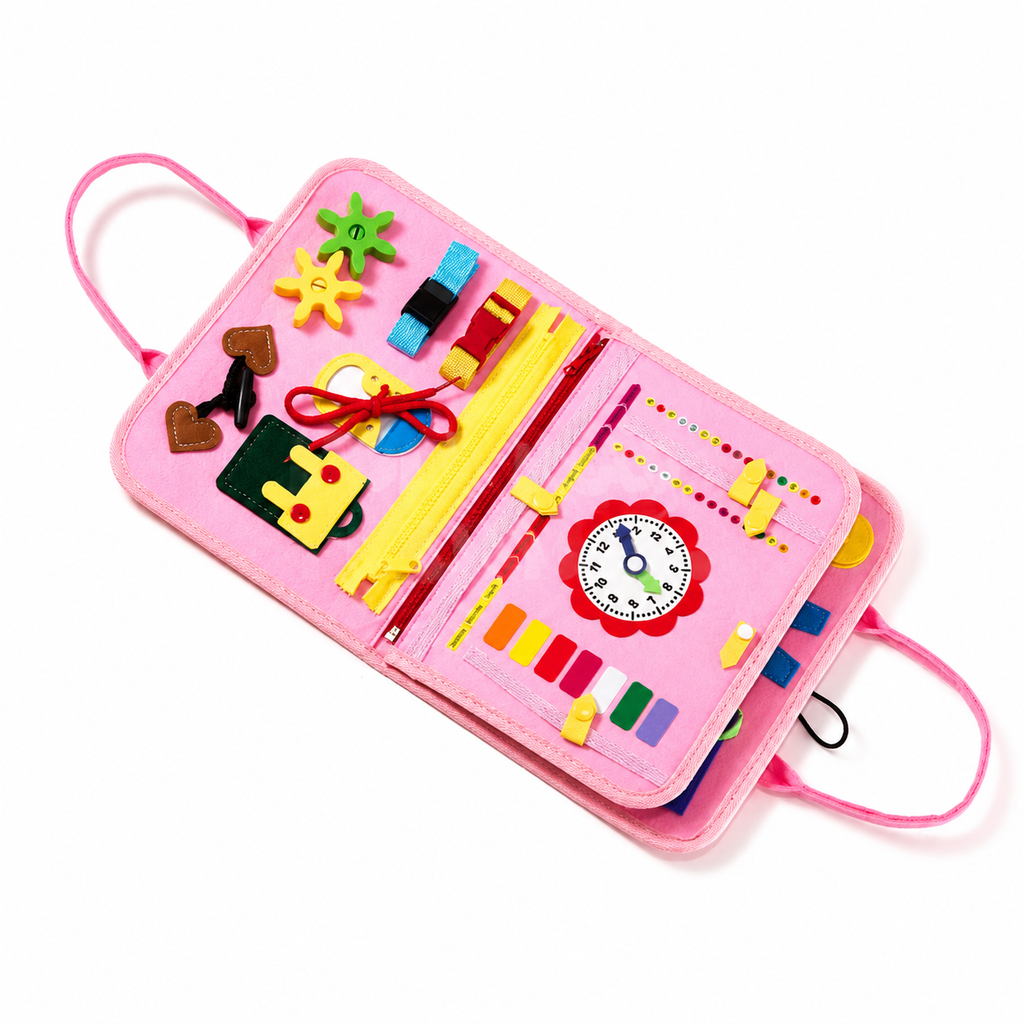 Busy Board Travel Bag Toddler Learning Activity Toy