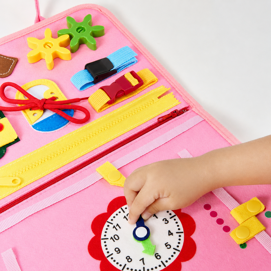 Busy Board Travel Bag Toddler Learning Activity Toy