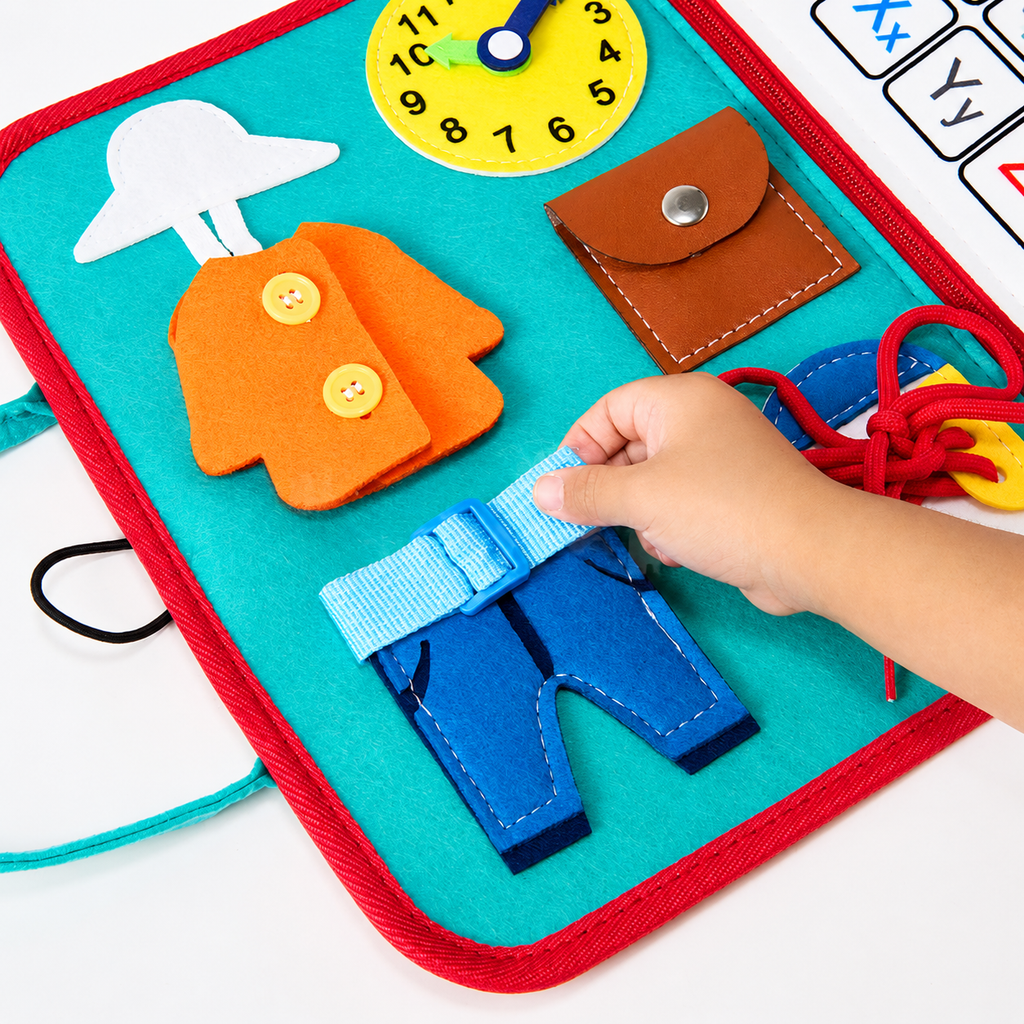 Busy Board Travel Bag Toddler Learning Activity Toy
