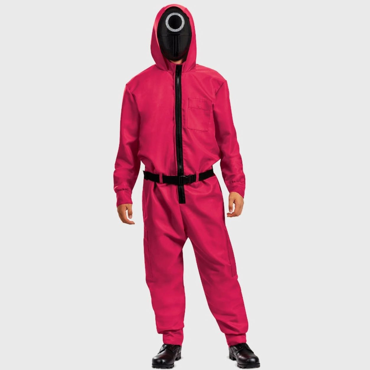 Costume Jumpsuit Hooded Guard Party Outfit