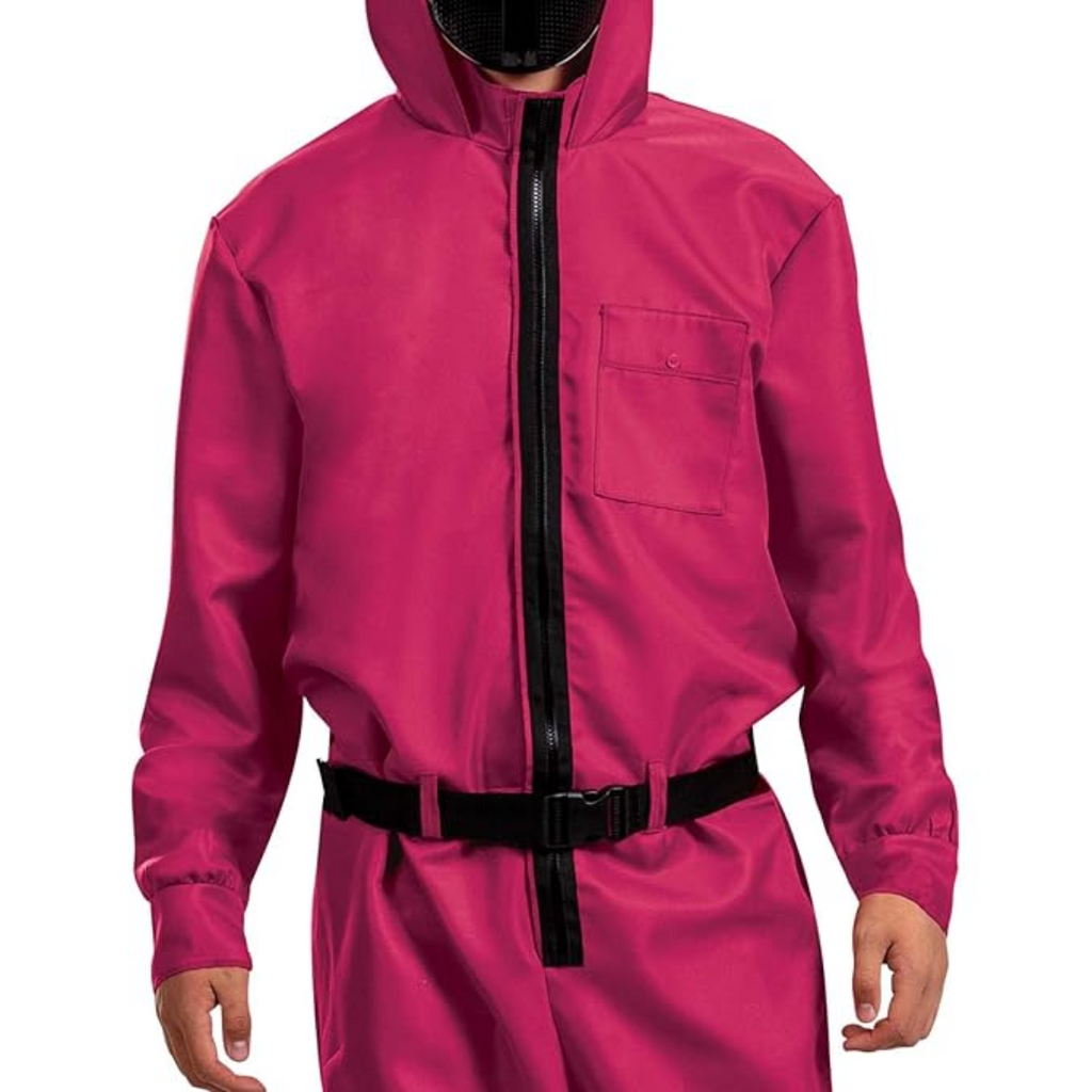 Costume Jumpsuit Hooded Zip Front Party Outfit