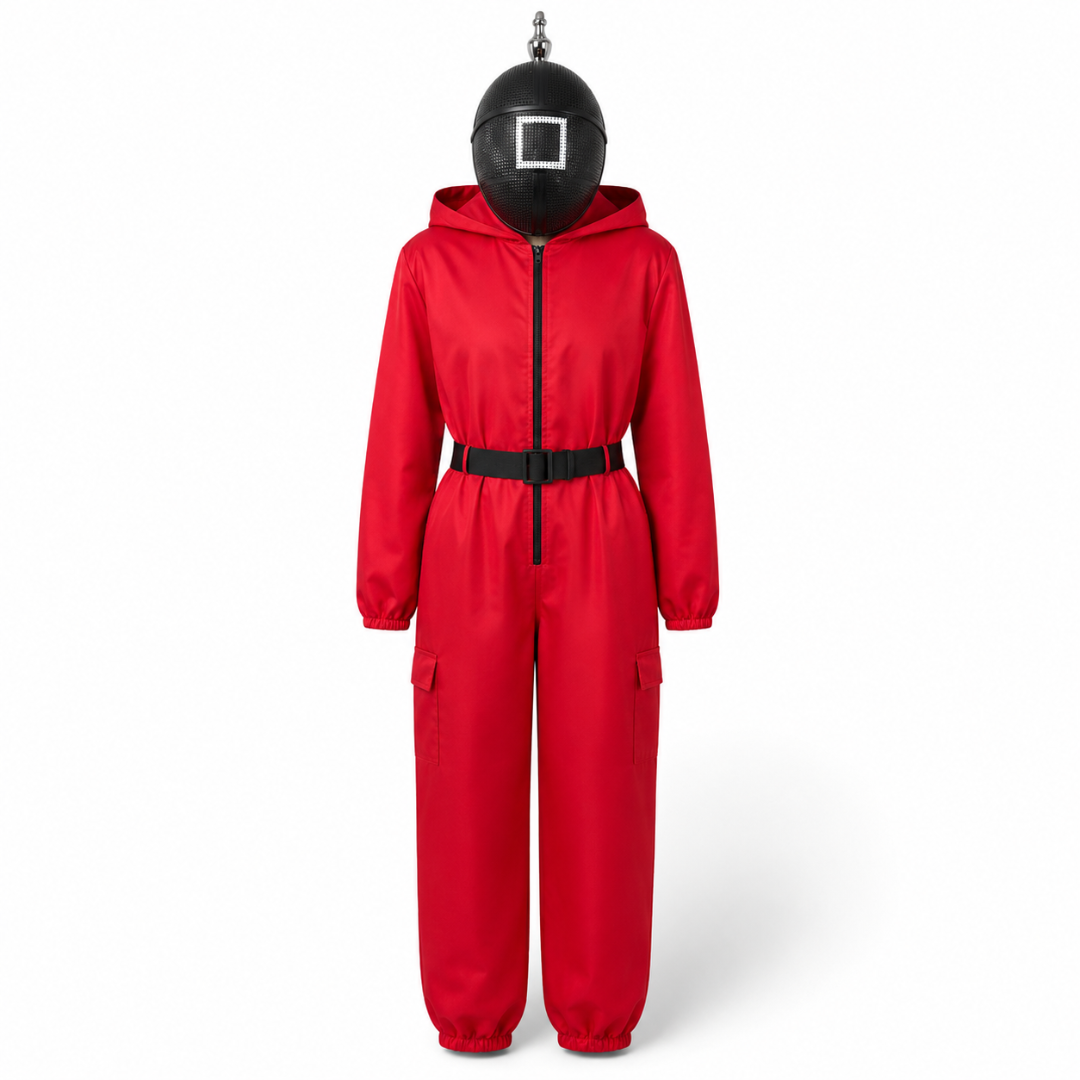 Kids Costume Role Play Jumpsuit Mask Set