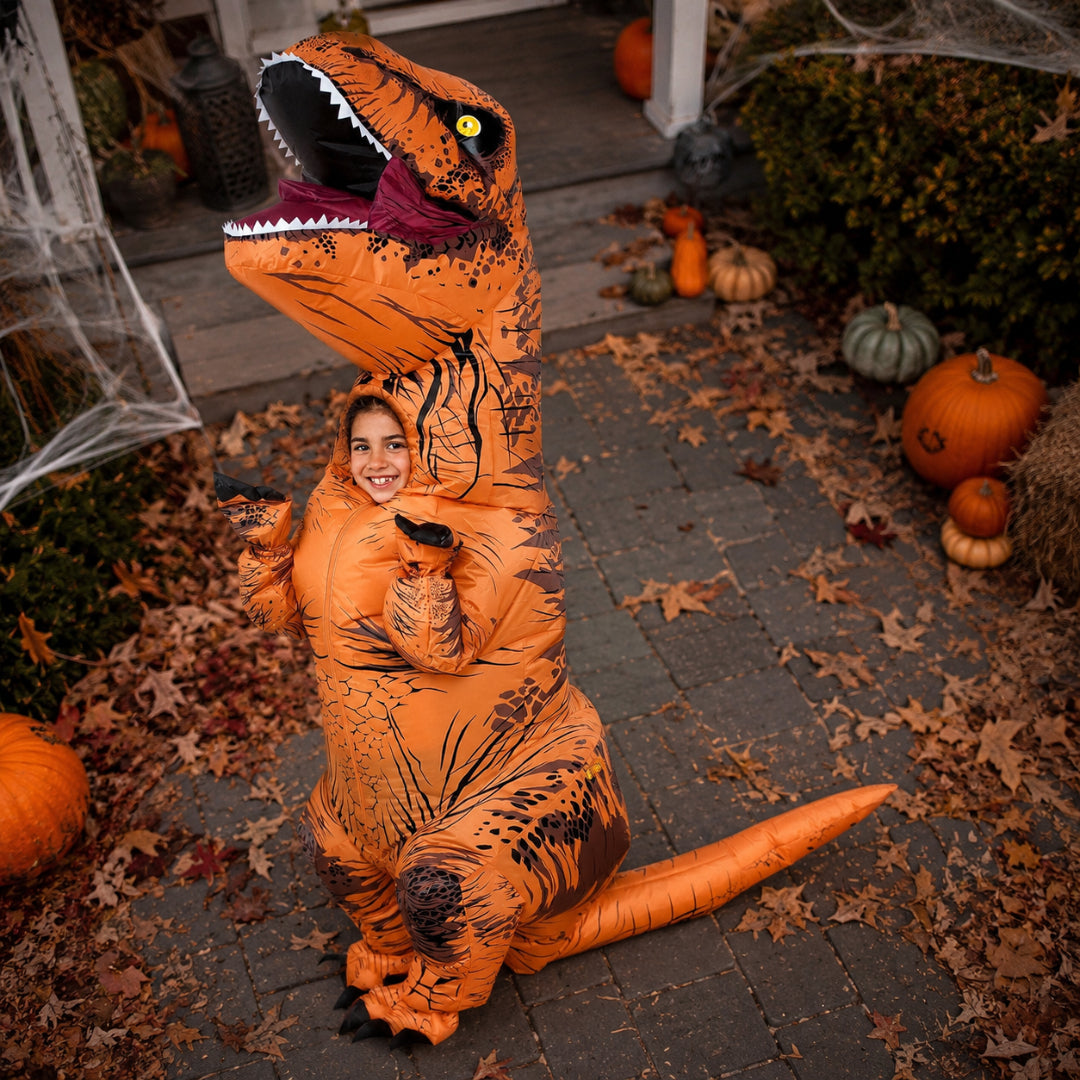 Kids Costume Dinosaur Inflatable Jumpsuit Party Outfit