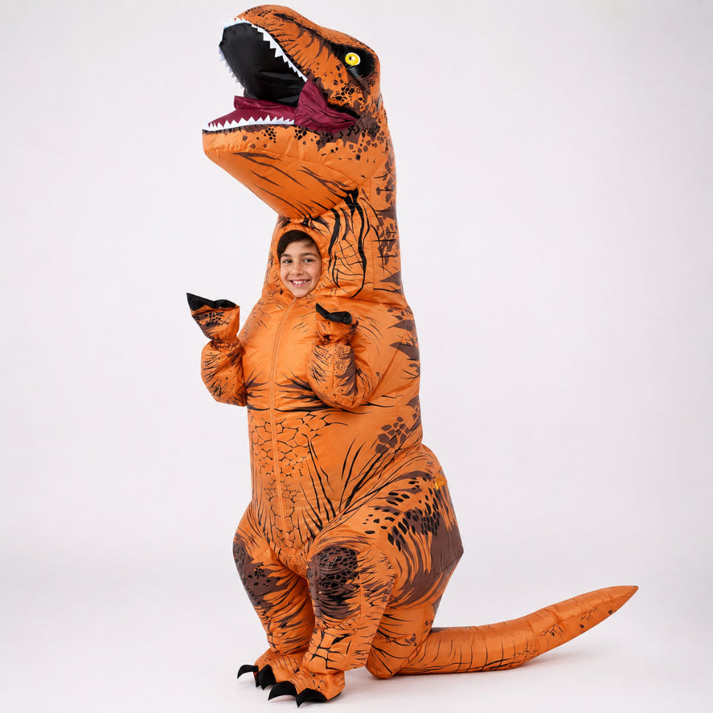 Kids Costume Dinosaur Inflatable Jumpsuit Party Outfit
