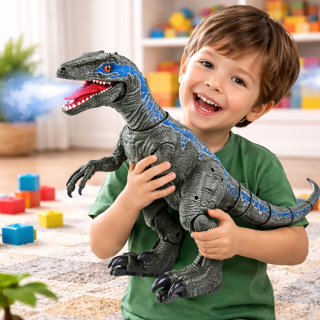 Remote Control Dinosaur Toy Walking Mist Roaring Action