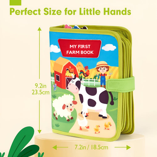 Baby Book Interactive Farm Busy Book Toddler Learning Toy