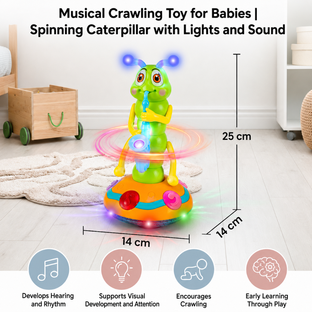 Baby Toy Musical Crawling Sensory Light Up Toy