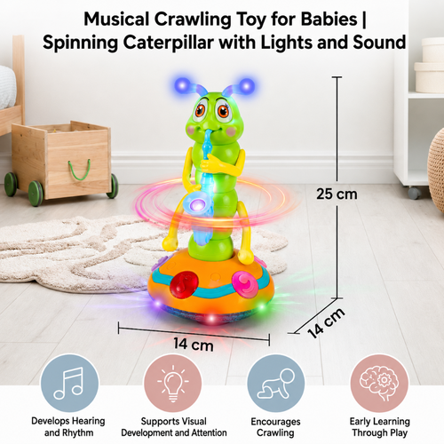 Baby Toy Musical Crawling Sensory Light Up Toy