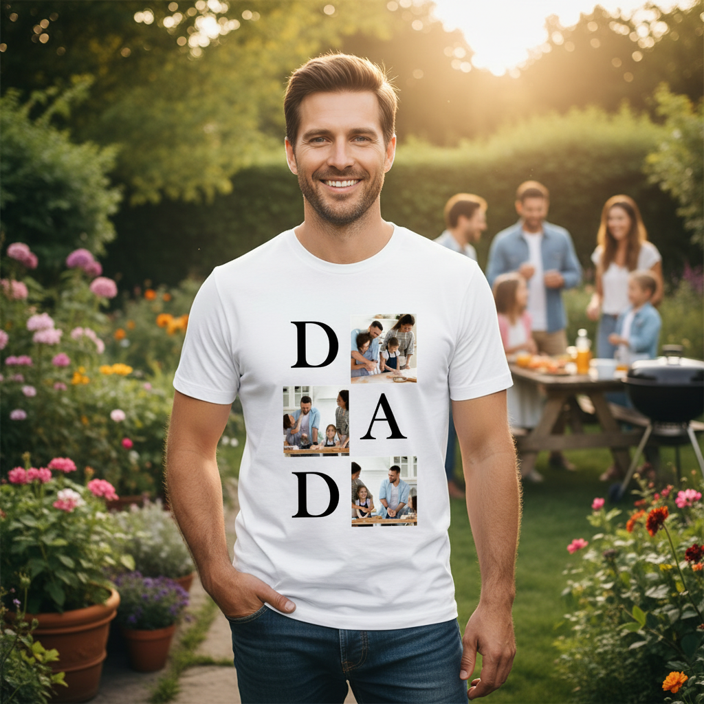 Father's Day Custom Dad Shirt Personalized Graphic Tee Gift