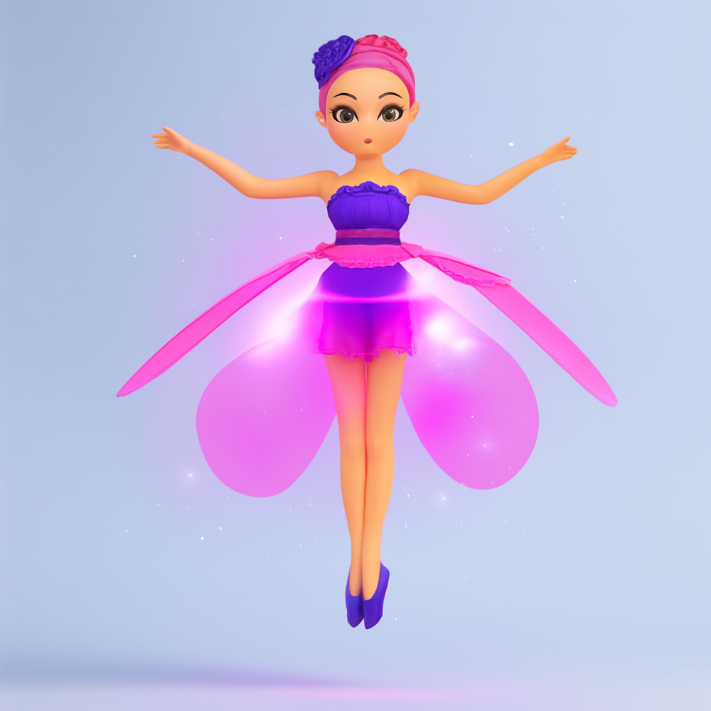 Flying Toy Fairy Princess LED Hand Sensor Doll