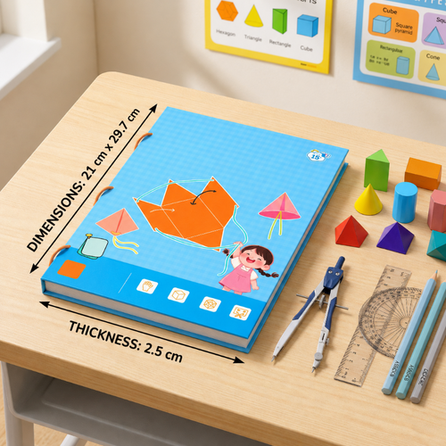 Activity Book Kids Geometry Shape Learning Workbook