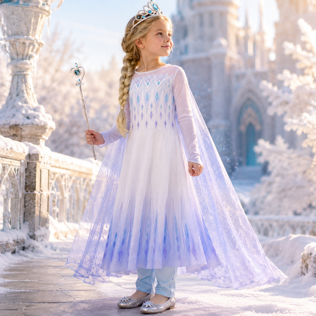Girls Princess Dress Costume Party Dress Up Set
