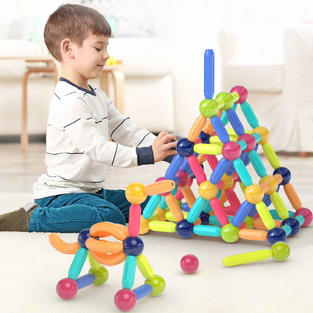 Magnetic Blocks Kids STEM Building Toy Set