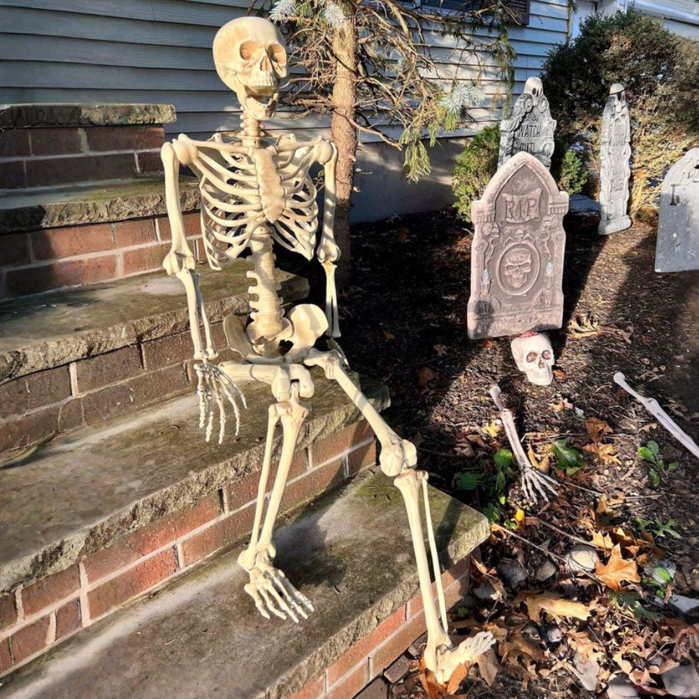 Halloween Decoration Posable Skeleton Yard Display Prop