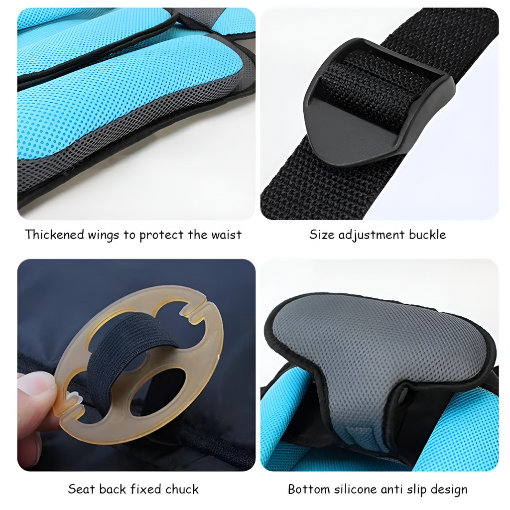 Car Seat Portable Foldable Child Travel Harness Seat