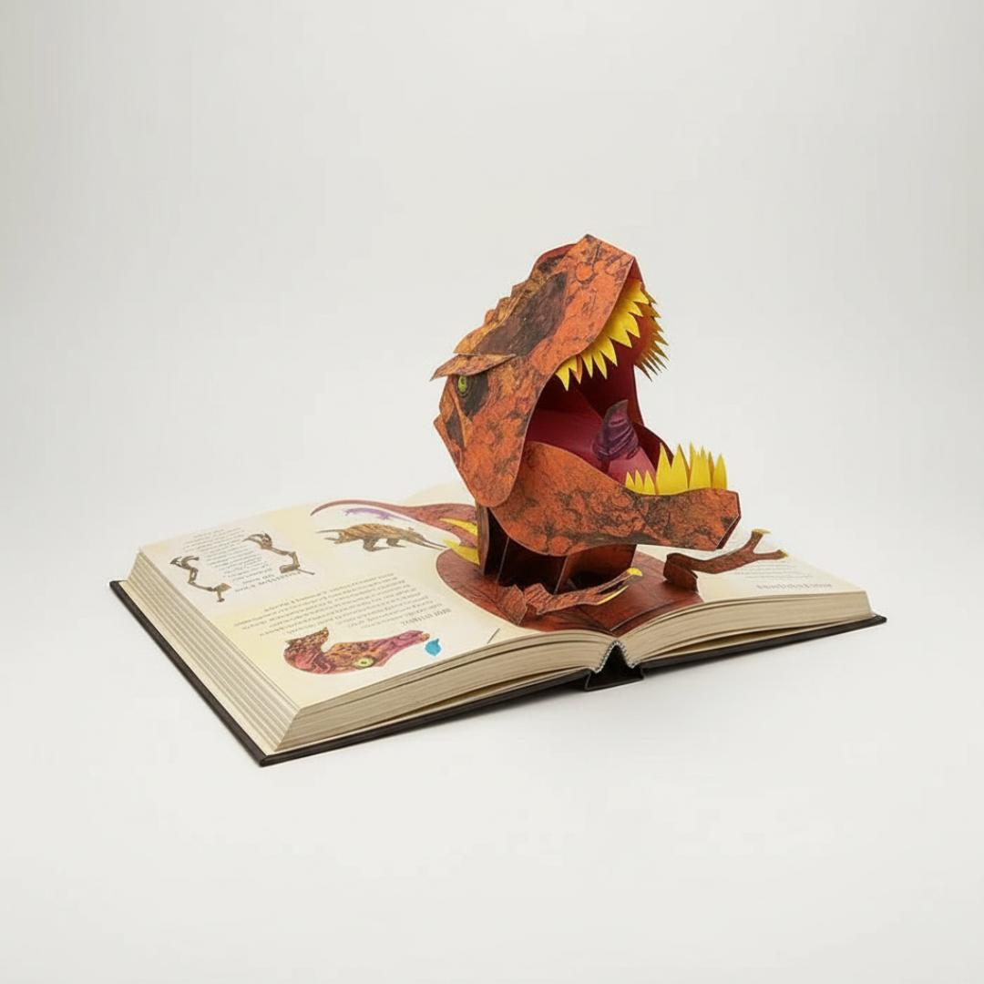 Pop Up Book Dinosaur 3D Interactive Storybook Kids
