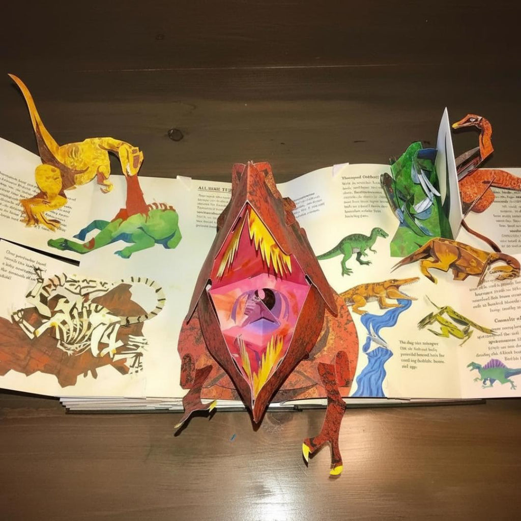 Pop Up Book Dinosaur 3D Interactive Storybook Kids