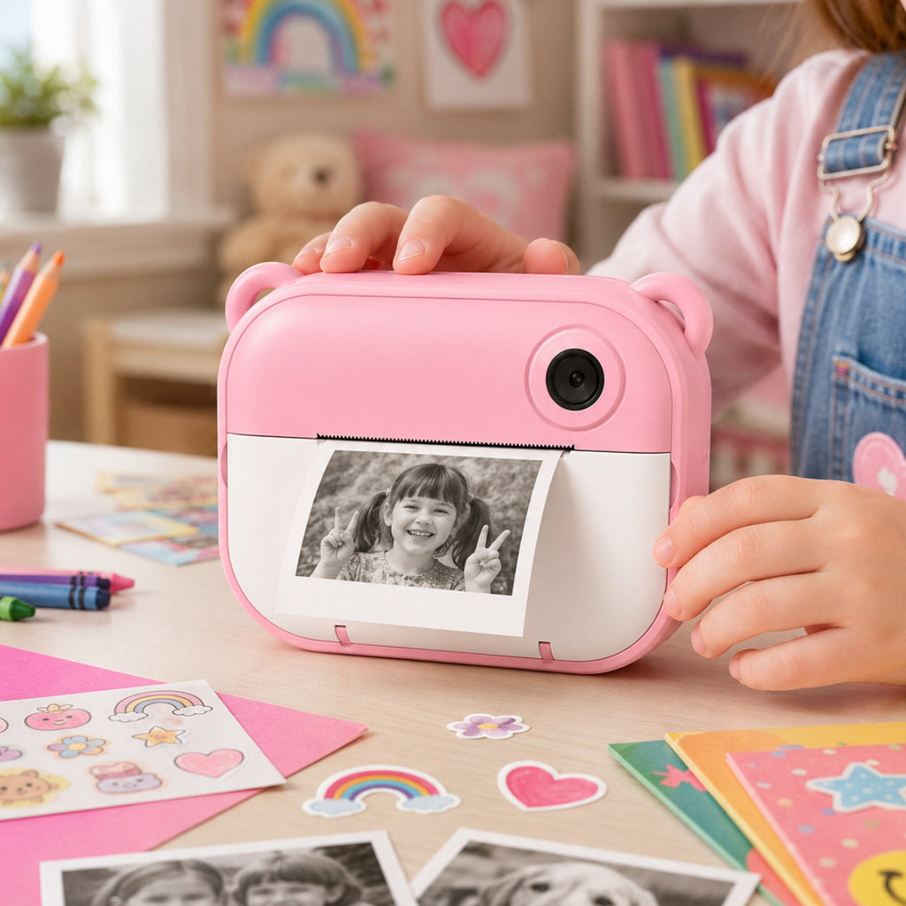 Kids Camera Instant Print Digital Photo Toy Paper Refills