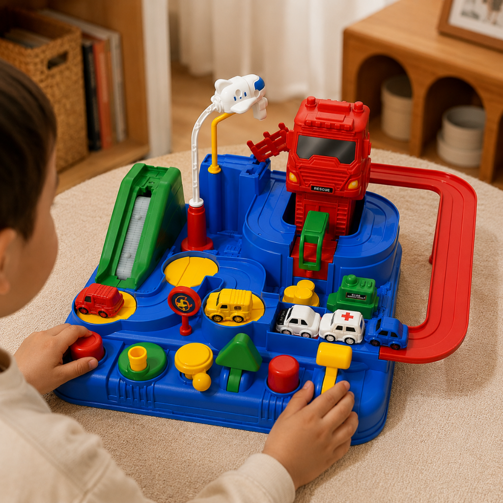 Toy Car Playset Puzzle Track Activity Set