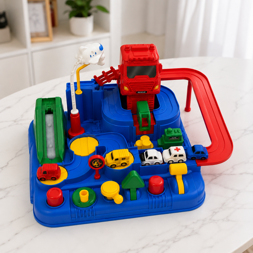 Toy Car Playset Puzzle Track Activity Set