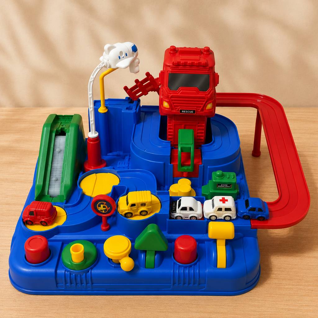 Toy Car Playset Puzzle Track Activity Set