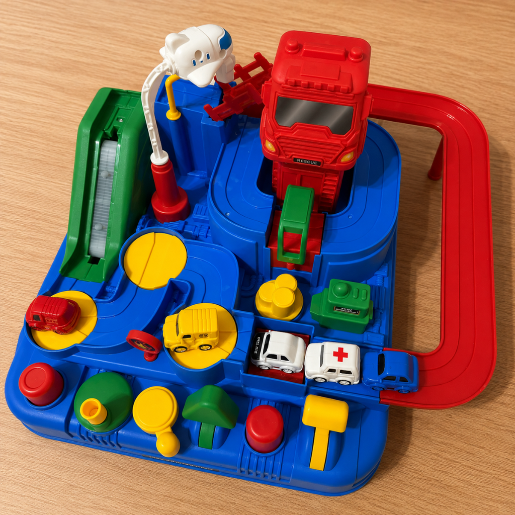 Toy Car Playset Puzzle Track Activity Set