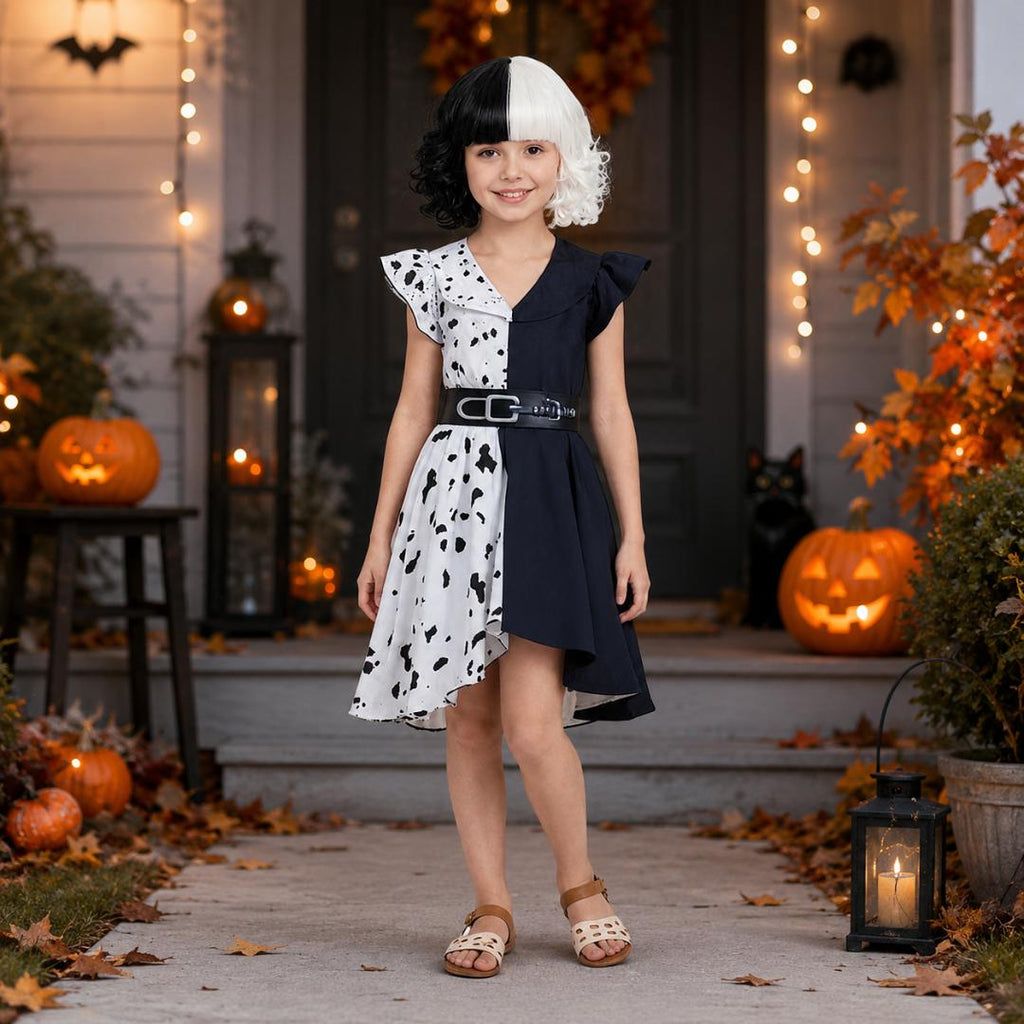 Halloween Costumes Kids Spotted Party Dress Outfit
