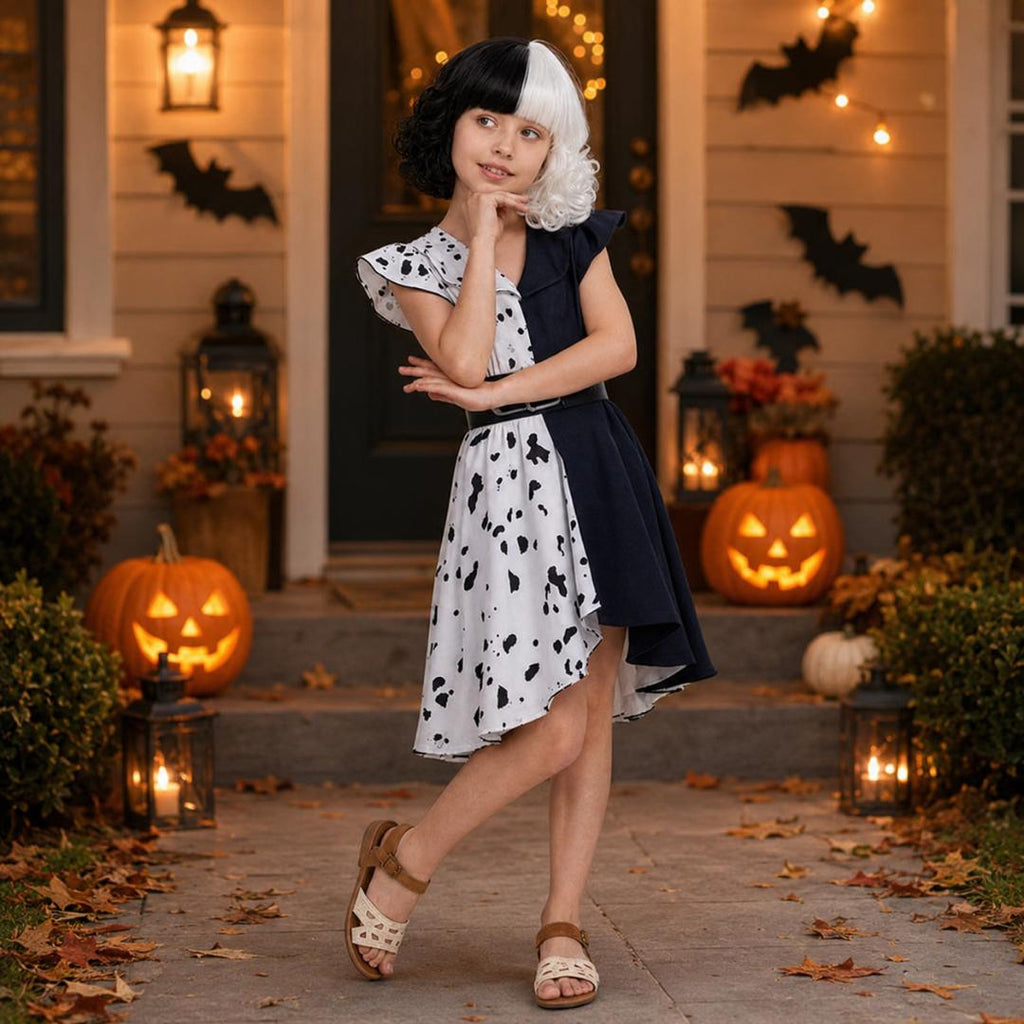 Halloween Costumes Kids Spotted Party Dress Outfit