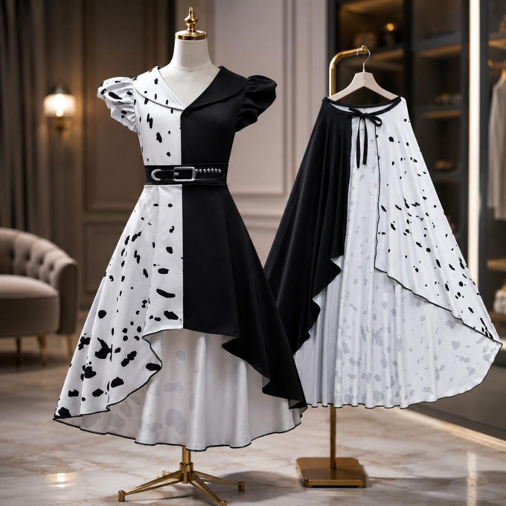 Halloween Costumes Kids Spotted Party Dress Outfit
