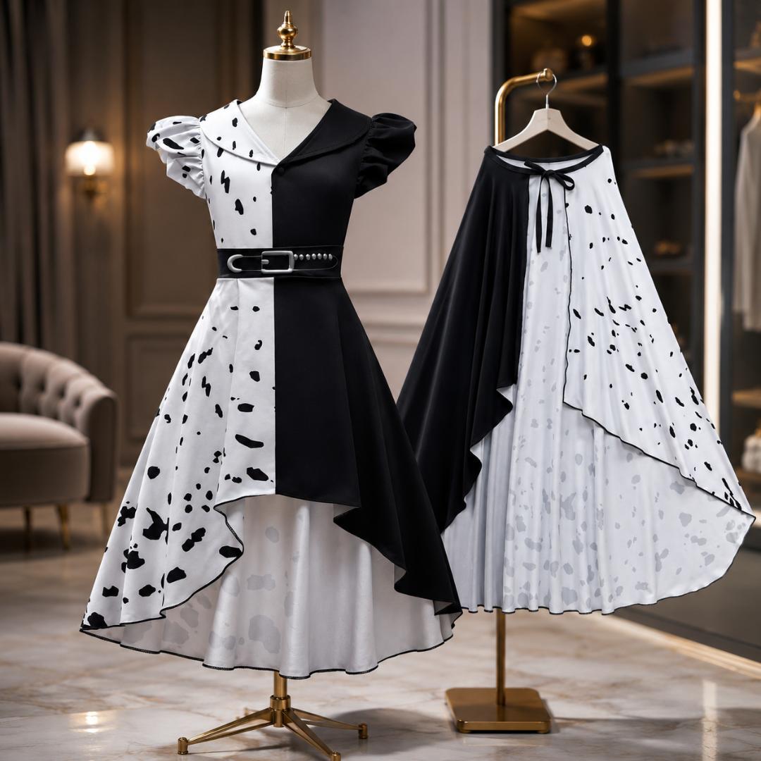 Halloween Costumes Kids Spotted Party Dress Outfit