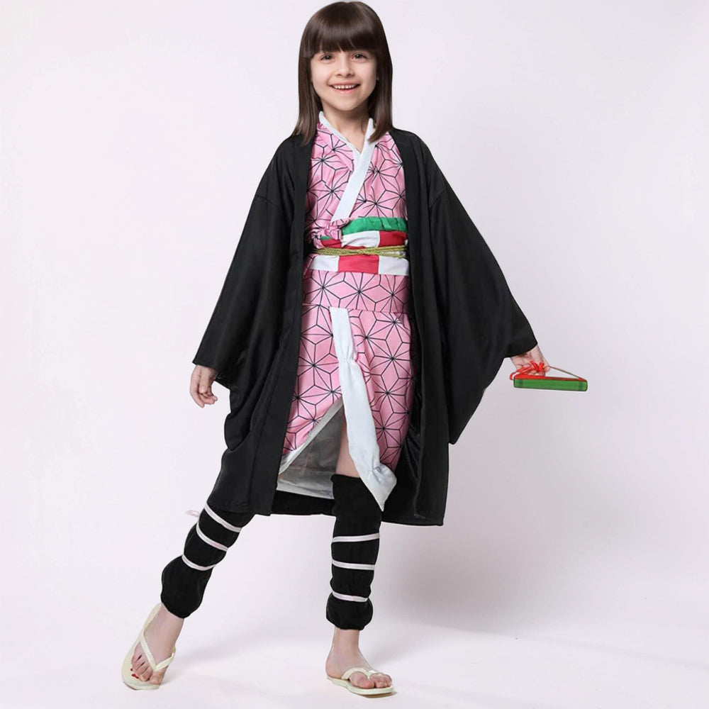 Kids Costume Kimono Outfit Dress Up Party Performance Set