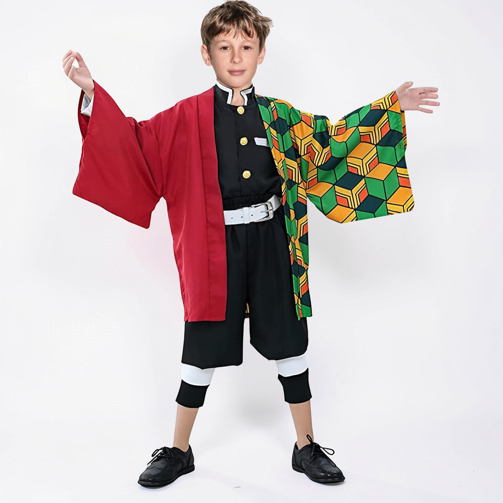 Kids Costume Kimono Outfit Dress Up Party Performance Set