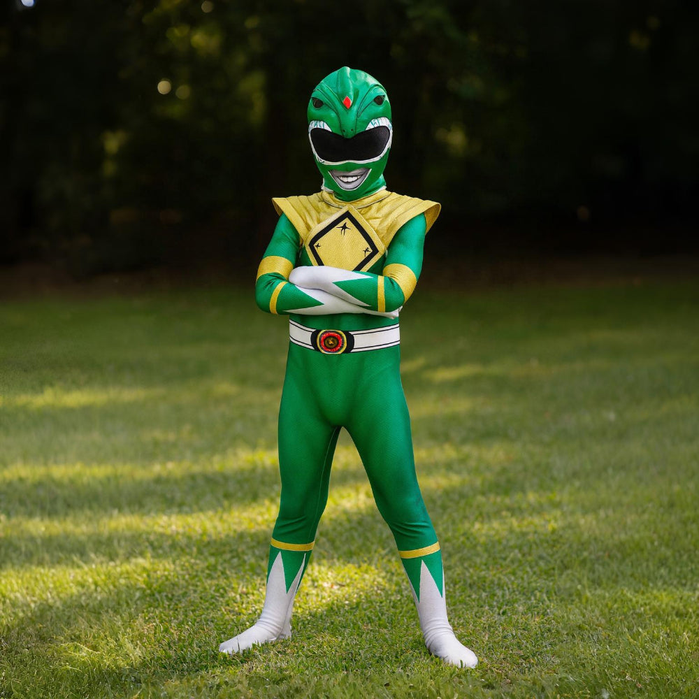 Kids Costume Superhero Jumpsuit Mask Party Outfit